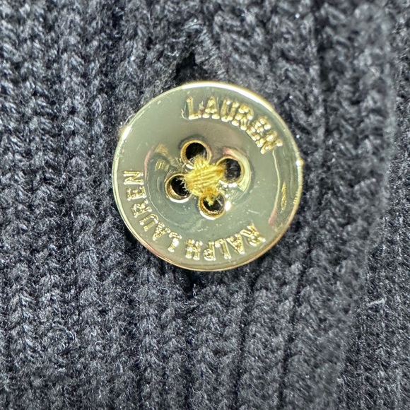 ⭐️ Lauren Ralph Lauren Black Buttoned Cardigan [1451] - Picture 5 of 7